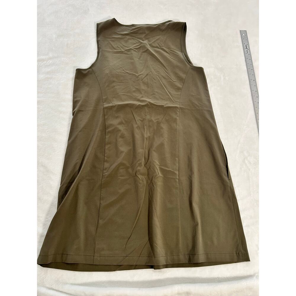 J Jill Fit Womens Sundress with Drawstring Olive Green Excellent Condition Sz XL - Picture 2 of 9